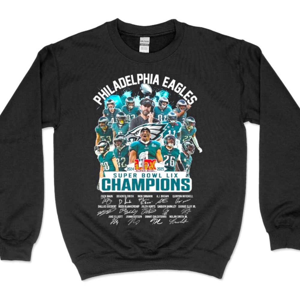 Philadelphia Eagles Black Sweater